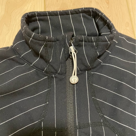 Lululemon Vintage Fitted Luon Zip-Up Jacket. Pinstriped - Picture 2 of 7